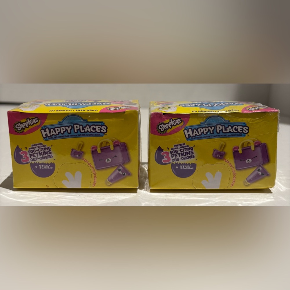 2 Happy Places Shopkins Petkins Surprise Blind Box Packs- Rare Discounted Canada